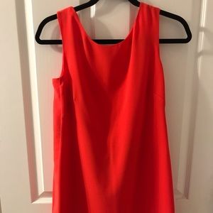 Dress. Mini. Reddish orange